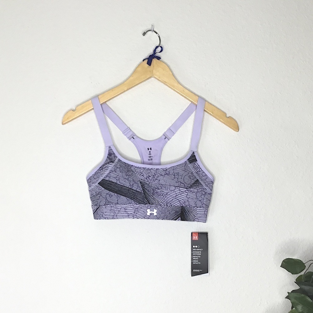NWT Under Armour Purple Sports Bra